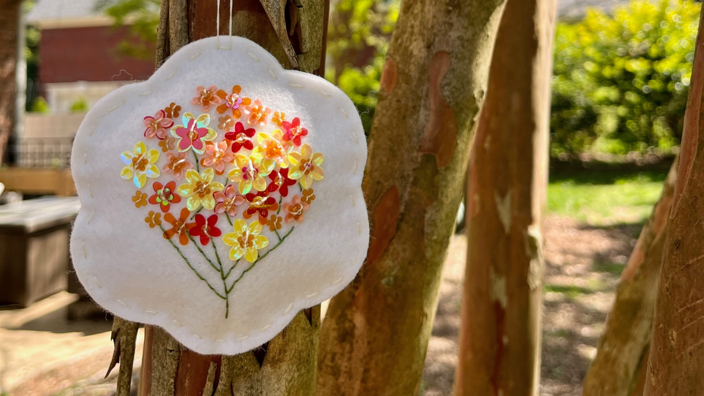 Spring Bouquet Felt Ornament
