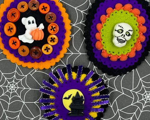 Halloween Felt Brooches