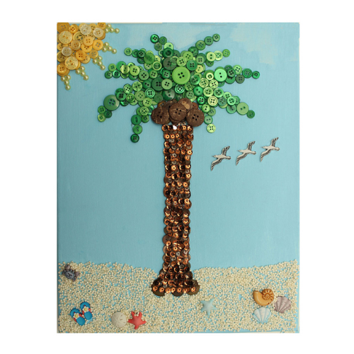 DIY Palm Tree Canvas Art