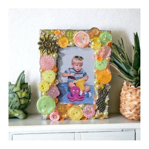 DIY Tropical Picture Frame