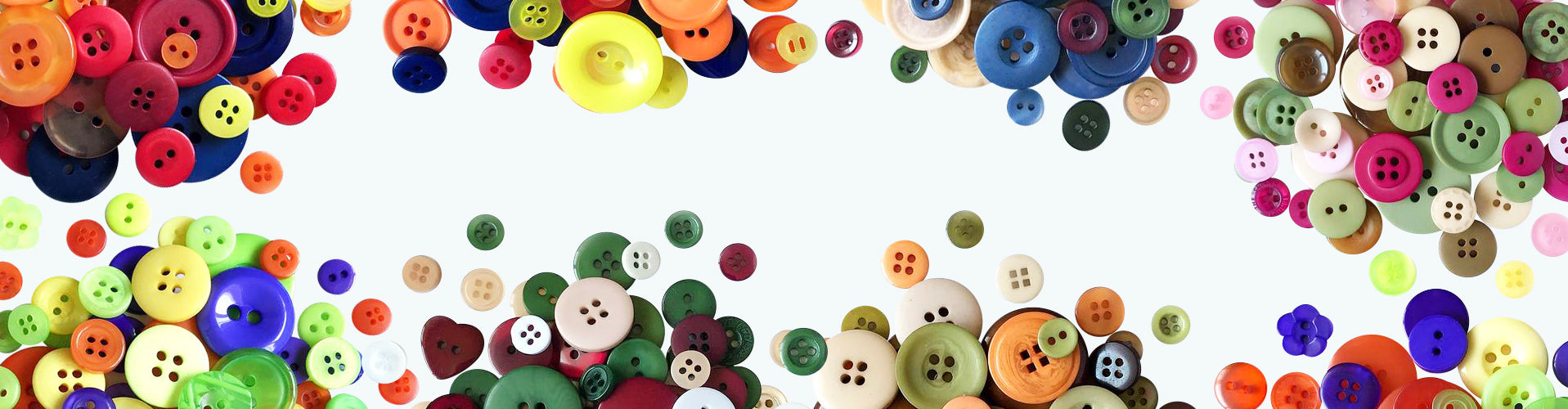 Buttons Galore and More Craft & Sewing Buttons - Heart of Color - 45 Buttons