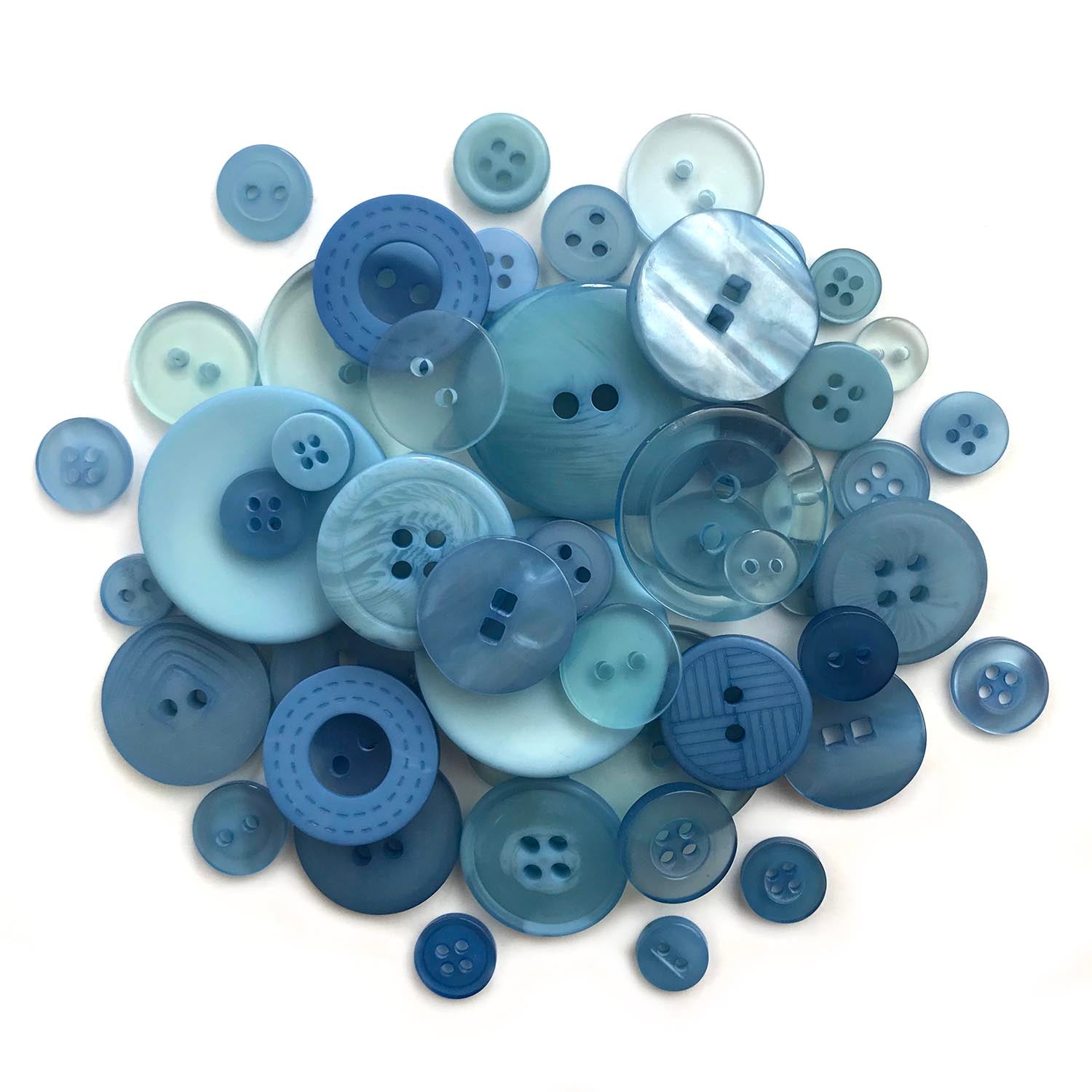 Country Blue Bulk Buttons