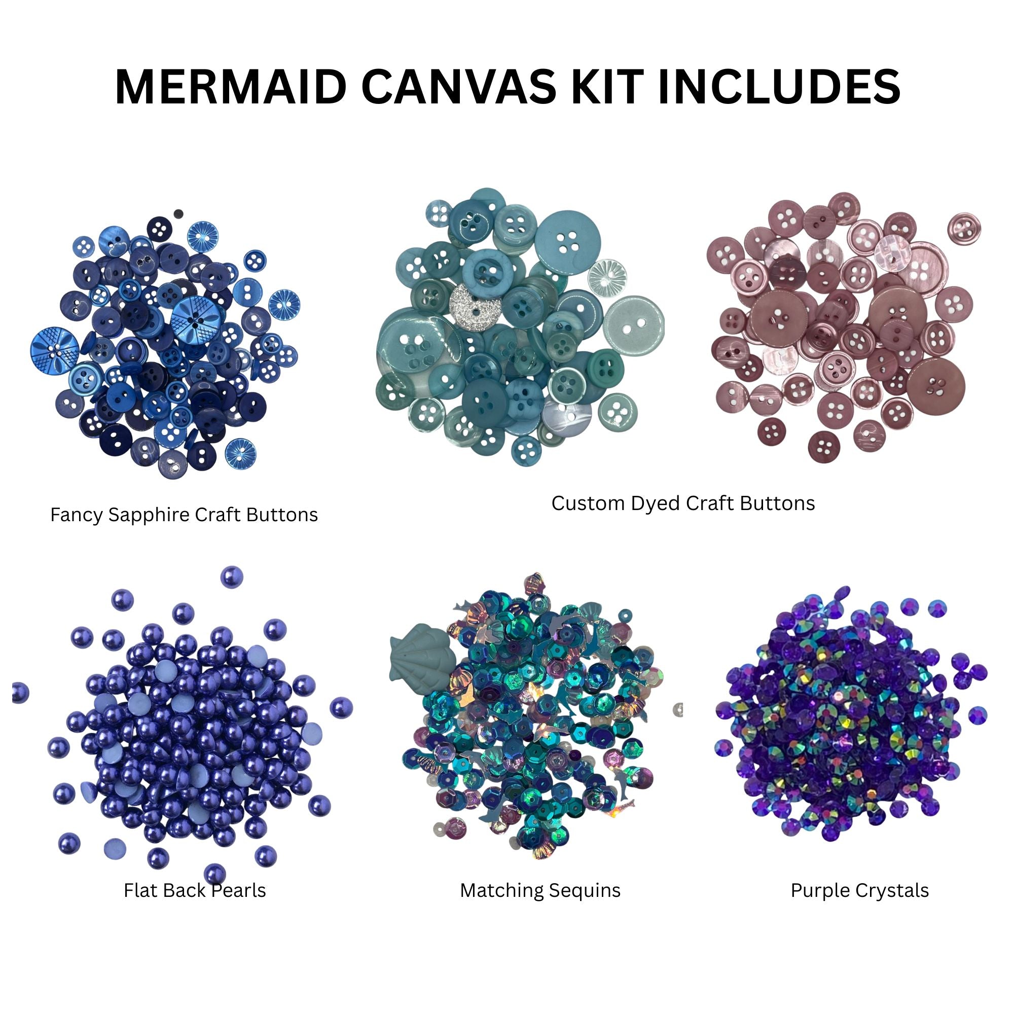 Mermaid Canvas DIY Craft Kit