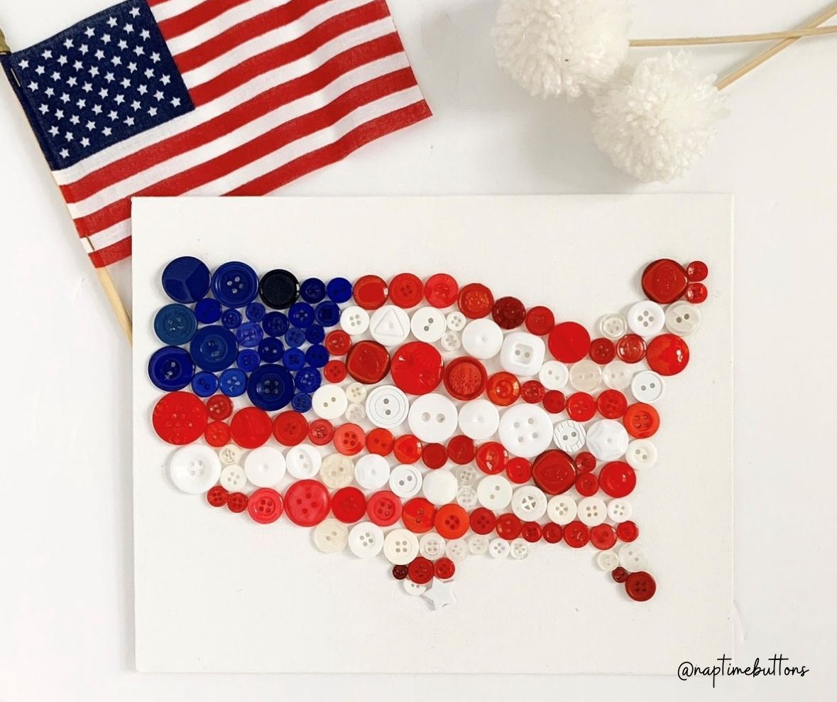 Patriotic Mix Buttons