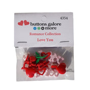 Love You Craft Buttons