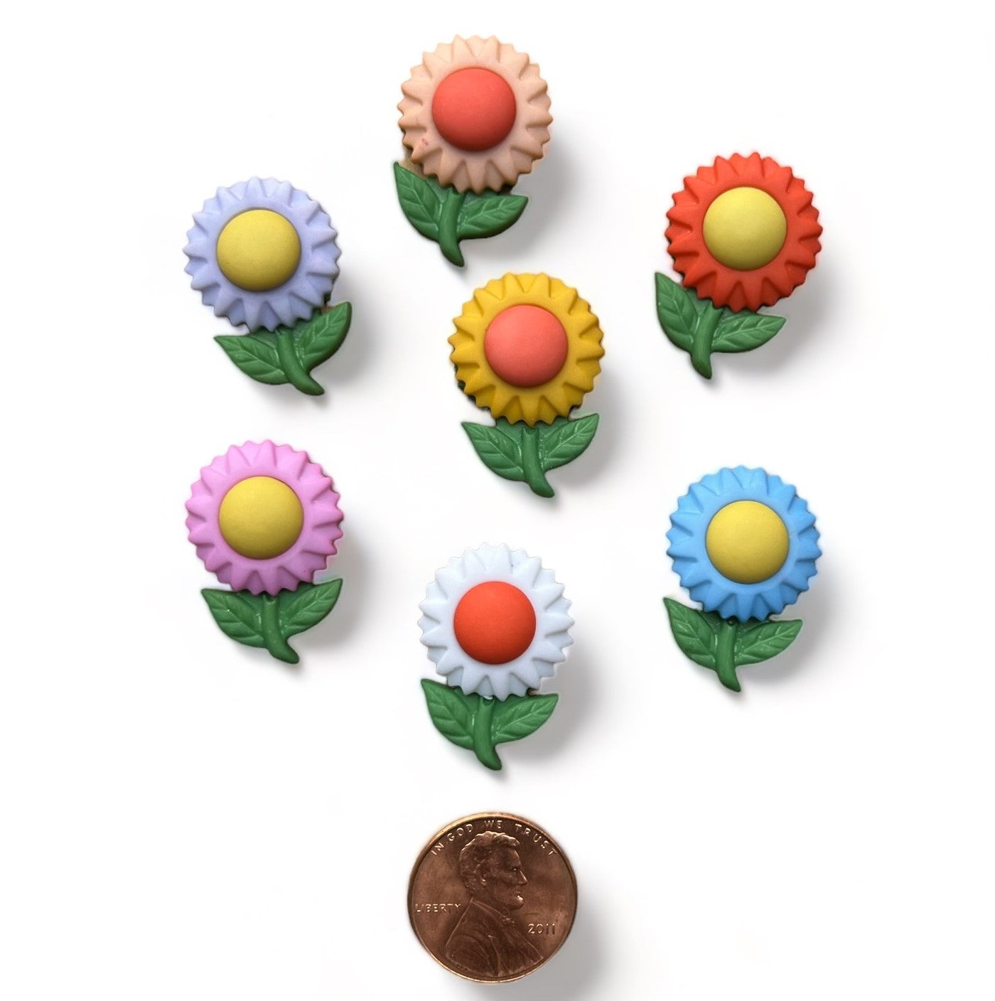 Floral Frenzy Craft Buttons