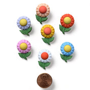 Floral Frenzy Craft Buttons