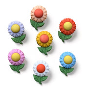 Floral Frenzy Craft Buttons