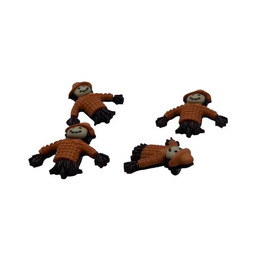 Scarecrow Craft Button – Fall & Harvest Embellishment