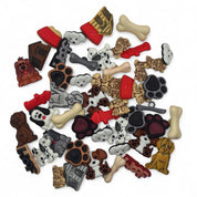 Dog Lover Button Assortment โ 50-Piece Dog-Themed Craft Buttons