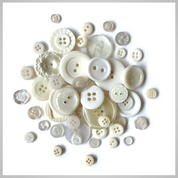 Antique White Buttons