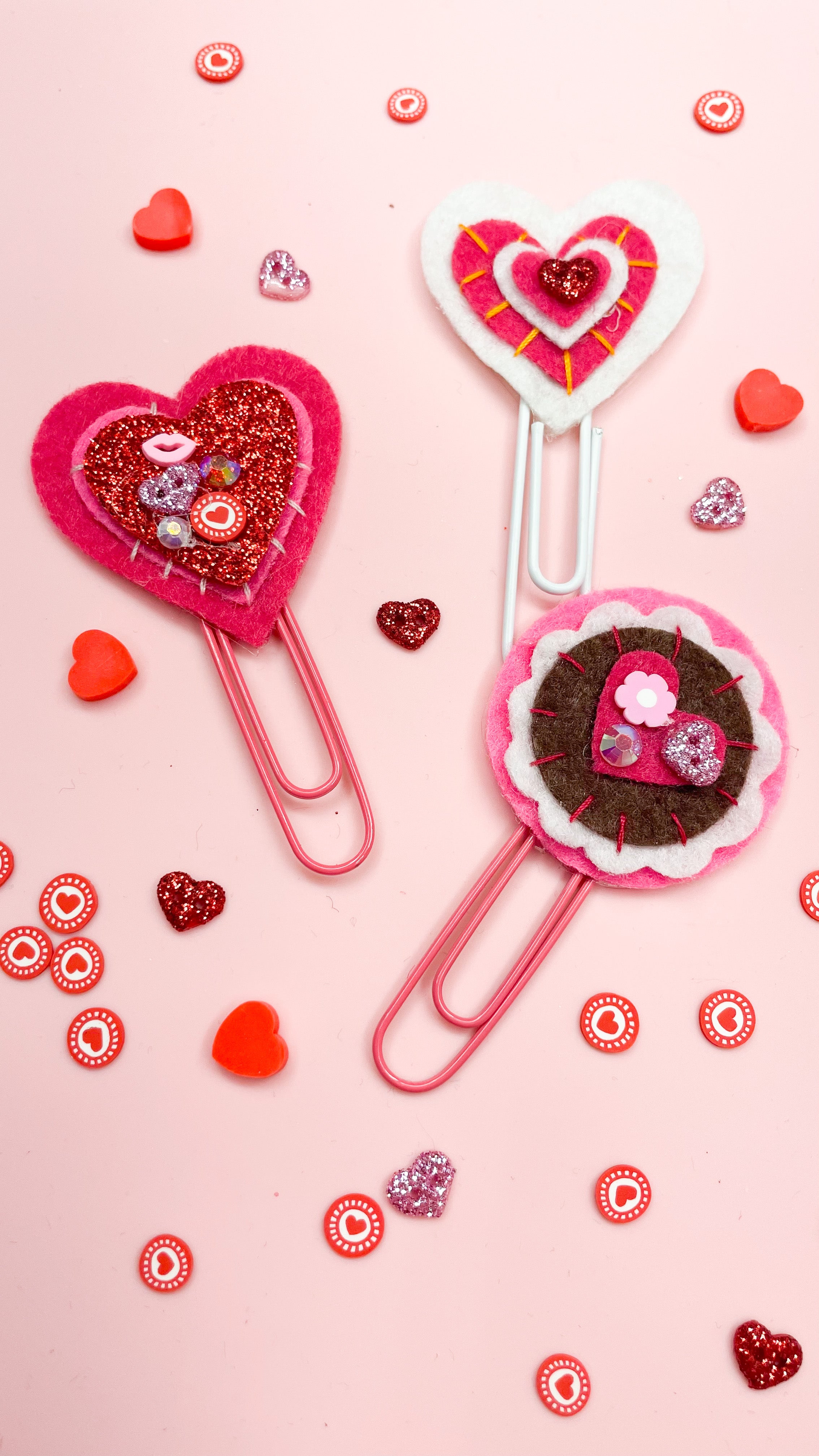 Tiny Glitter Hearts
