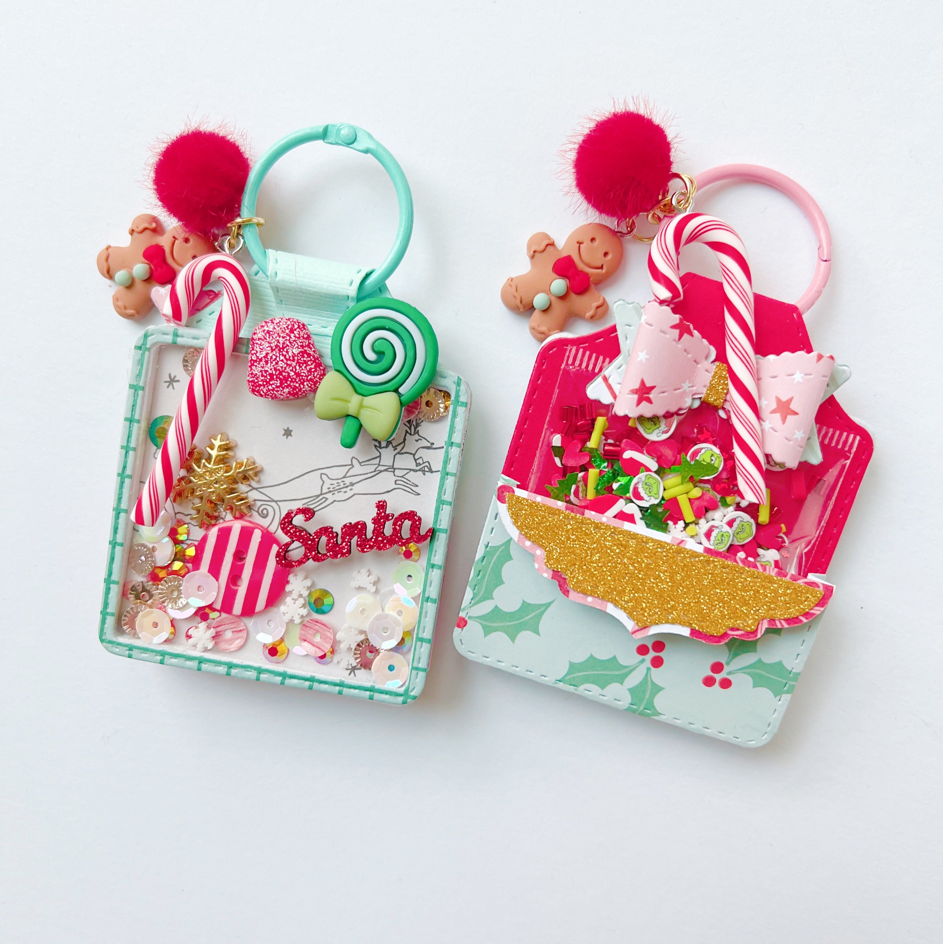 Holiday Shaker Keychains