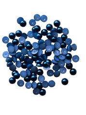 Midnight Blue Half Pearls