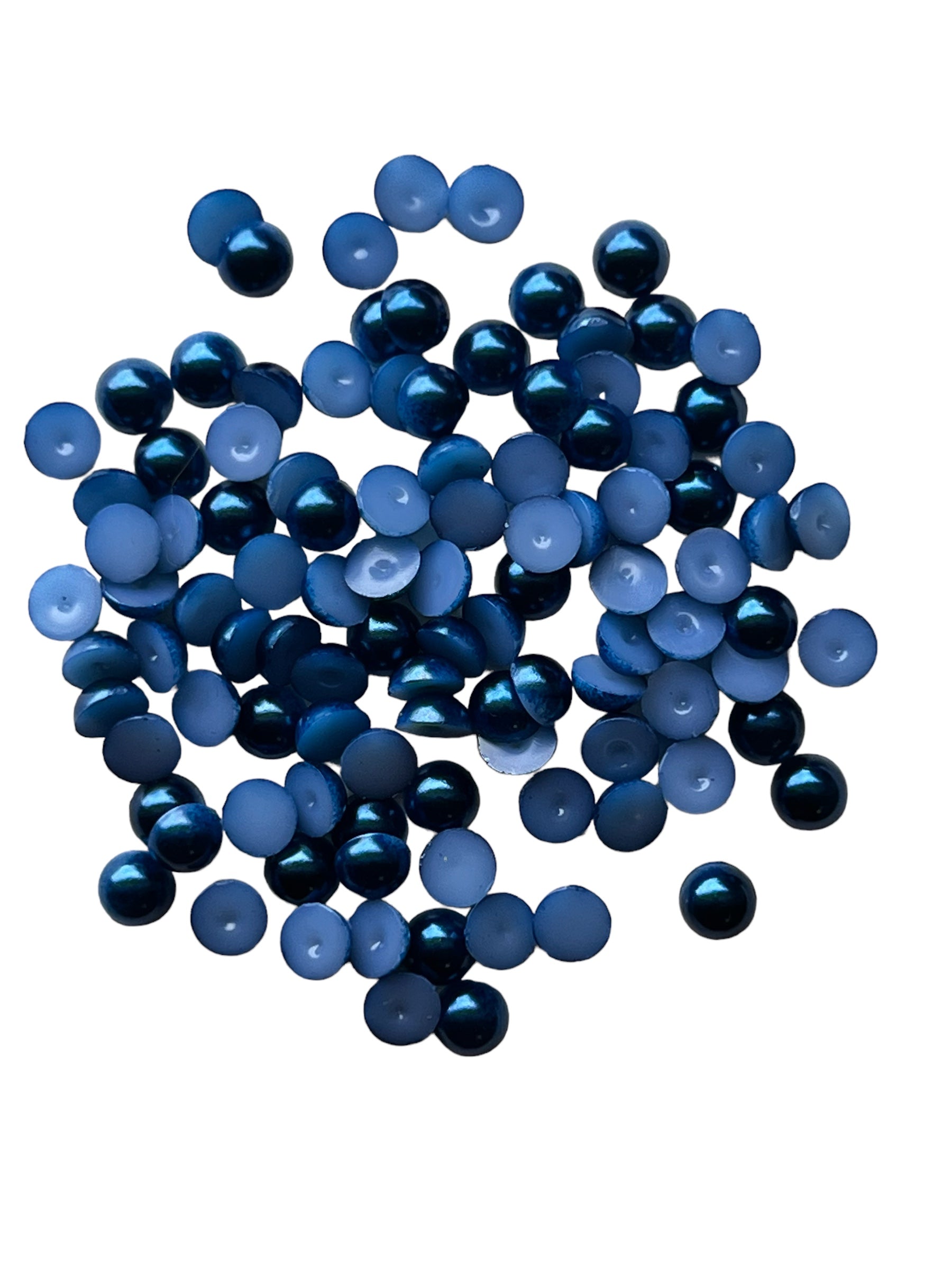 Midnight Blue Half Pearls - 0