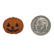 Classic Jack-O’-Lantern Craft Button – Halloween Pumpkin Embellishment