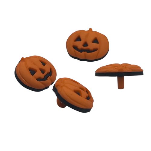 Classic Jack-O’-Lantern Craft Button – Halloween Pumpkin Embellishment