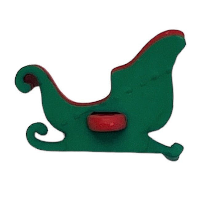 Christmas Sleigh Craft Button – Santa’s Sleigh Embellishment