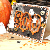 Ghost Craft Button – White Halloween Sewing & Scrapbooking Embellishment