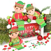 Christmas Teddy Bear Flat Back Embellishment