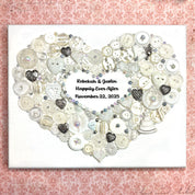 Wedding Heart Button DIY Craft Kit