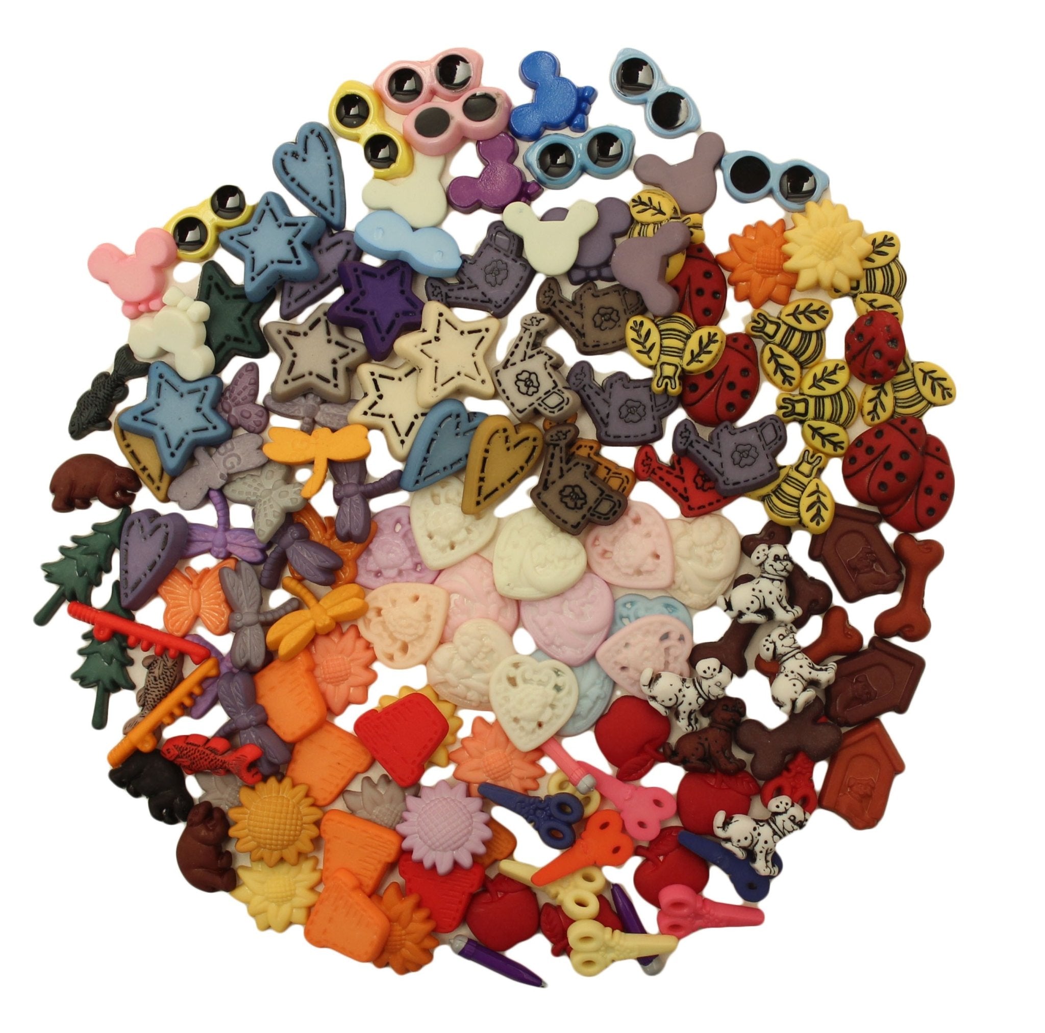 500 Piece Mini Flat Backs - Buttons Galore and More