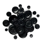 Black Buttons-BB19 - Buttons Galore and More