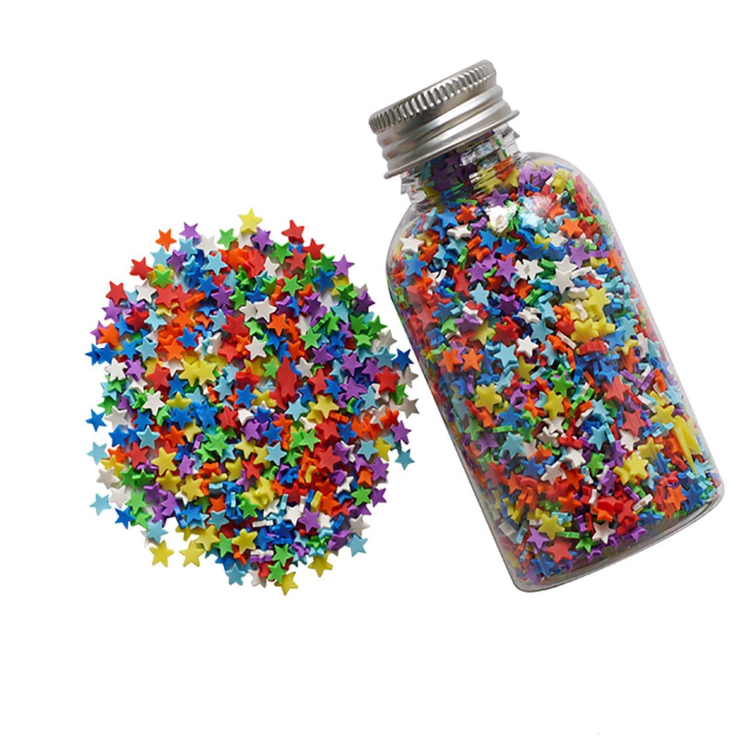 bright rainbow polymer clay sprinkles with