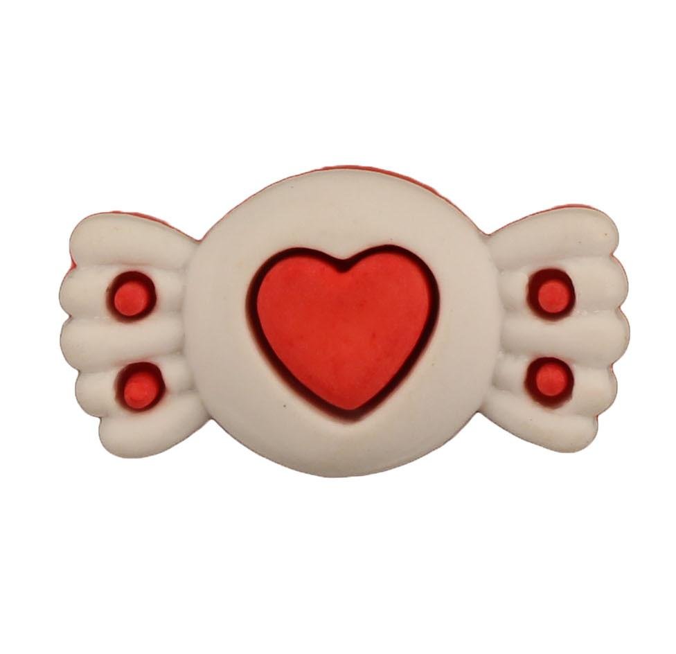 Candy Wrapper with Heart - B75 - Buttons Galore and More