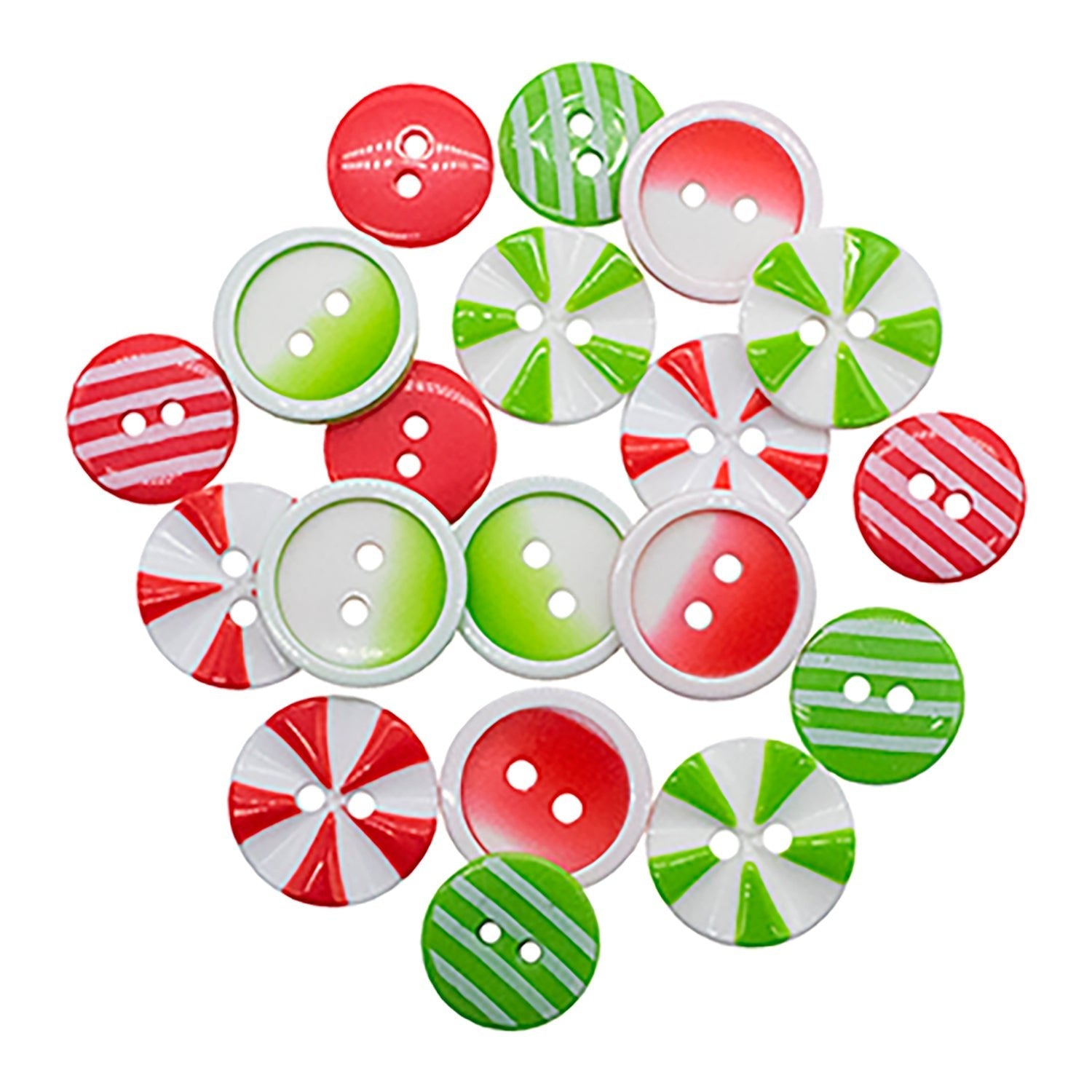 Buttons Galore and More Christmas Collection of Decorative Novelty Buttons Embellishments for Craft and Sewing DIY Holiday Projects (Santa's Sparkle)