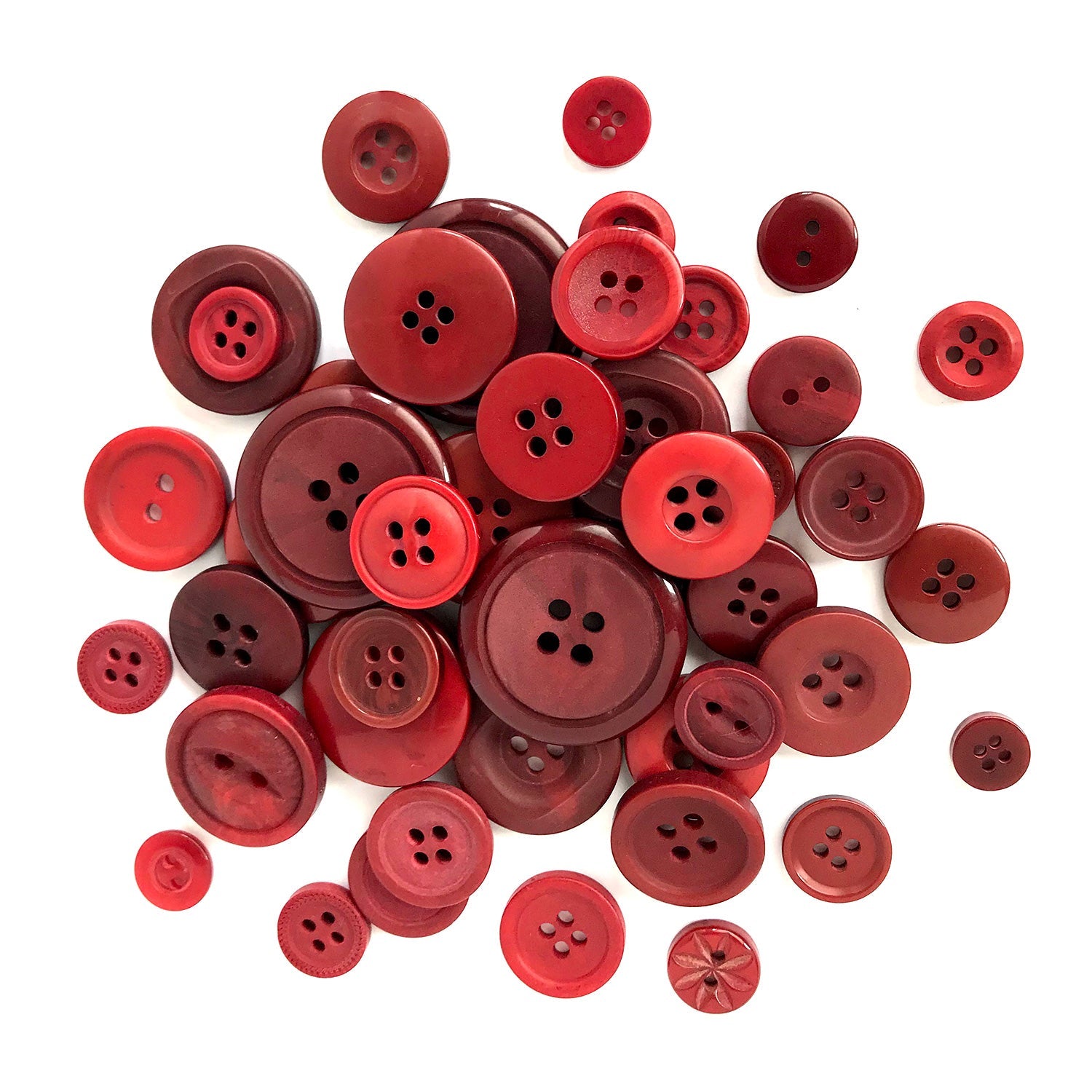 Cranberry Bulk Buttons - Buttons Galore and More
