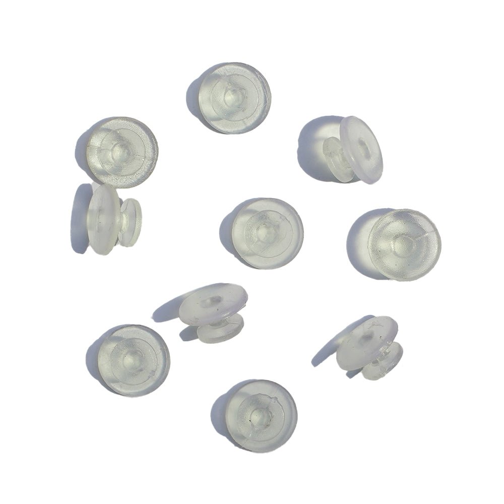 Shoe Charm Blanks - 12mm Clear Back Buttons for Crocs - Make your