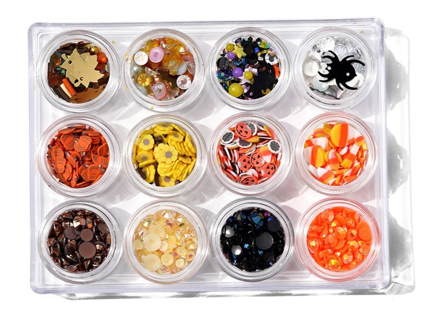 Fall Halloween Embellishment Assortment - Buttons Galore and More