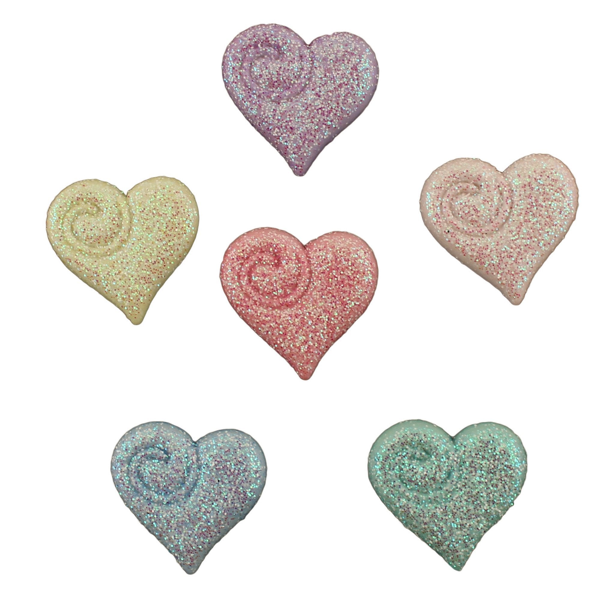 Glitter Hearts-4309 - Buttons Galore and More
