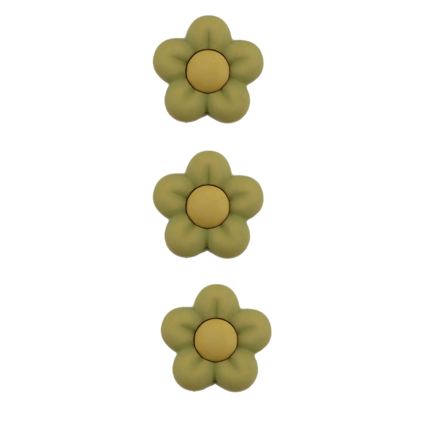 Green Flowers-BZ133 - Buttons Galore and More