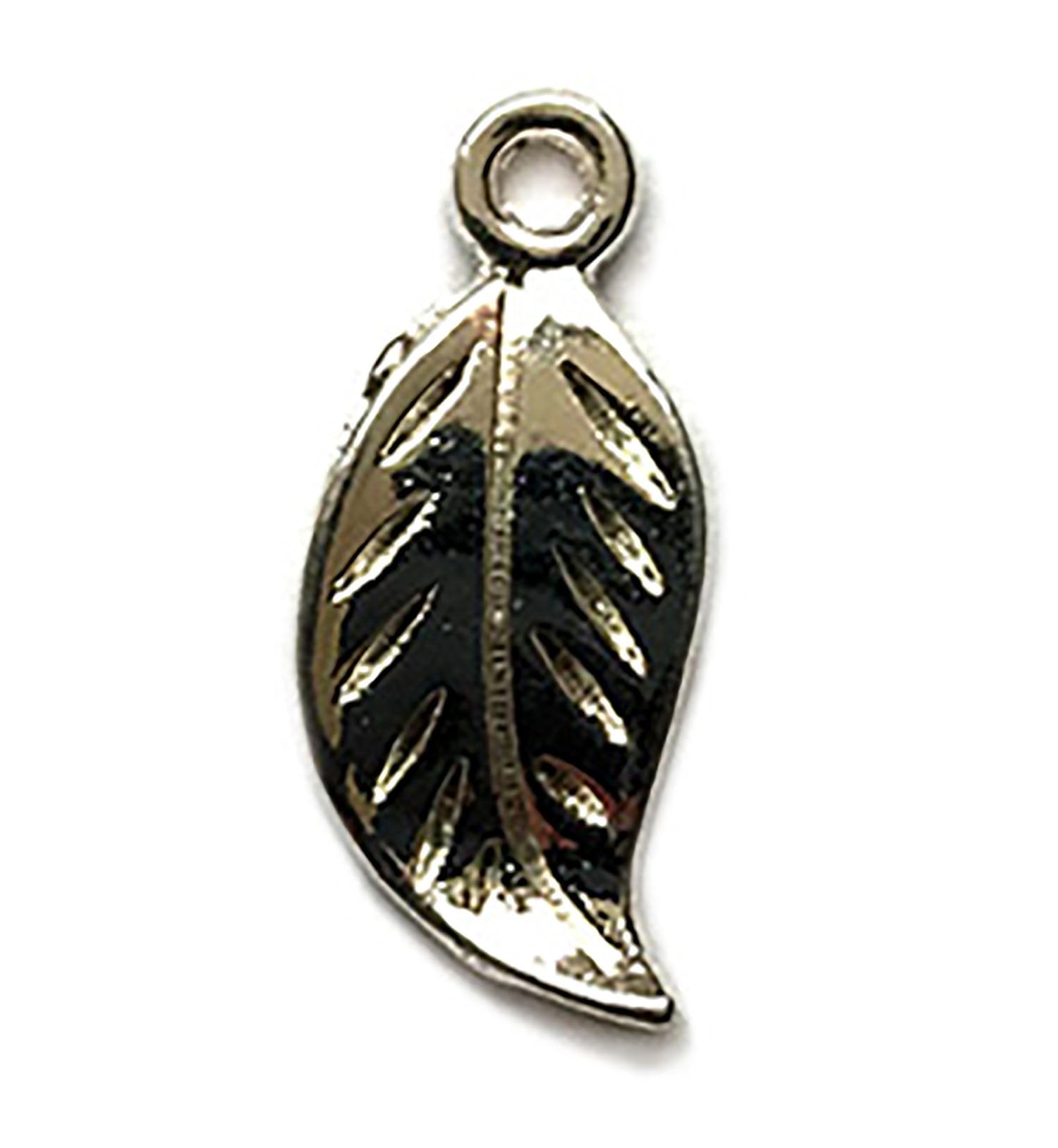 Leaf Charm - Buttons Galore and More