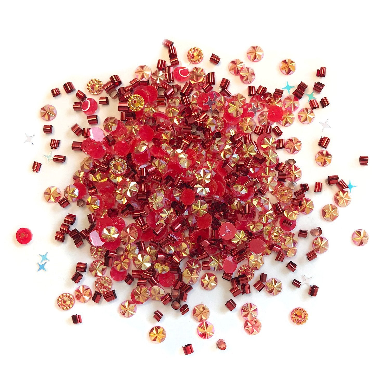 Red Gems & Jewels for Crafts & Jewelry Making, Buttons Galore