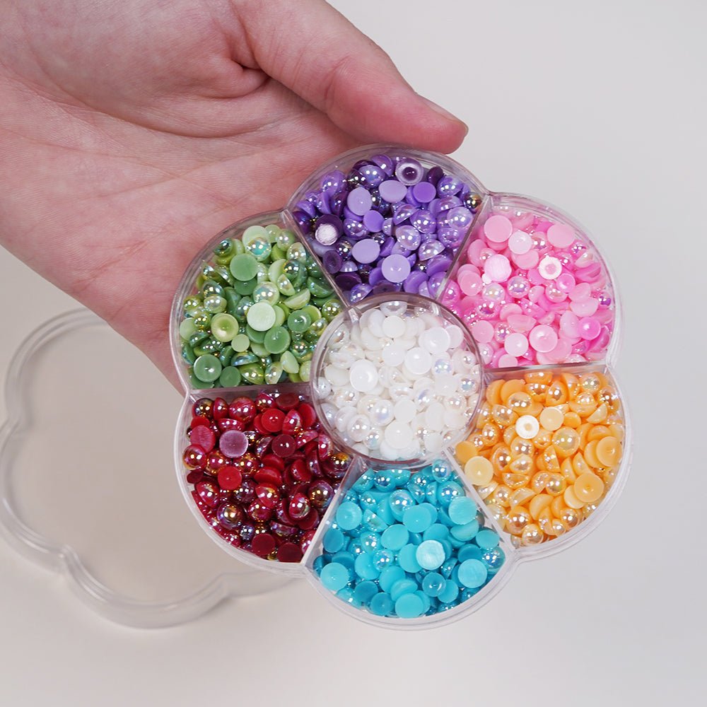Pearlz Assortment in Flower Shaped Box - Buttons Galore and More