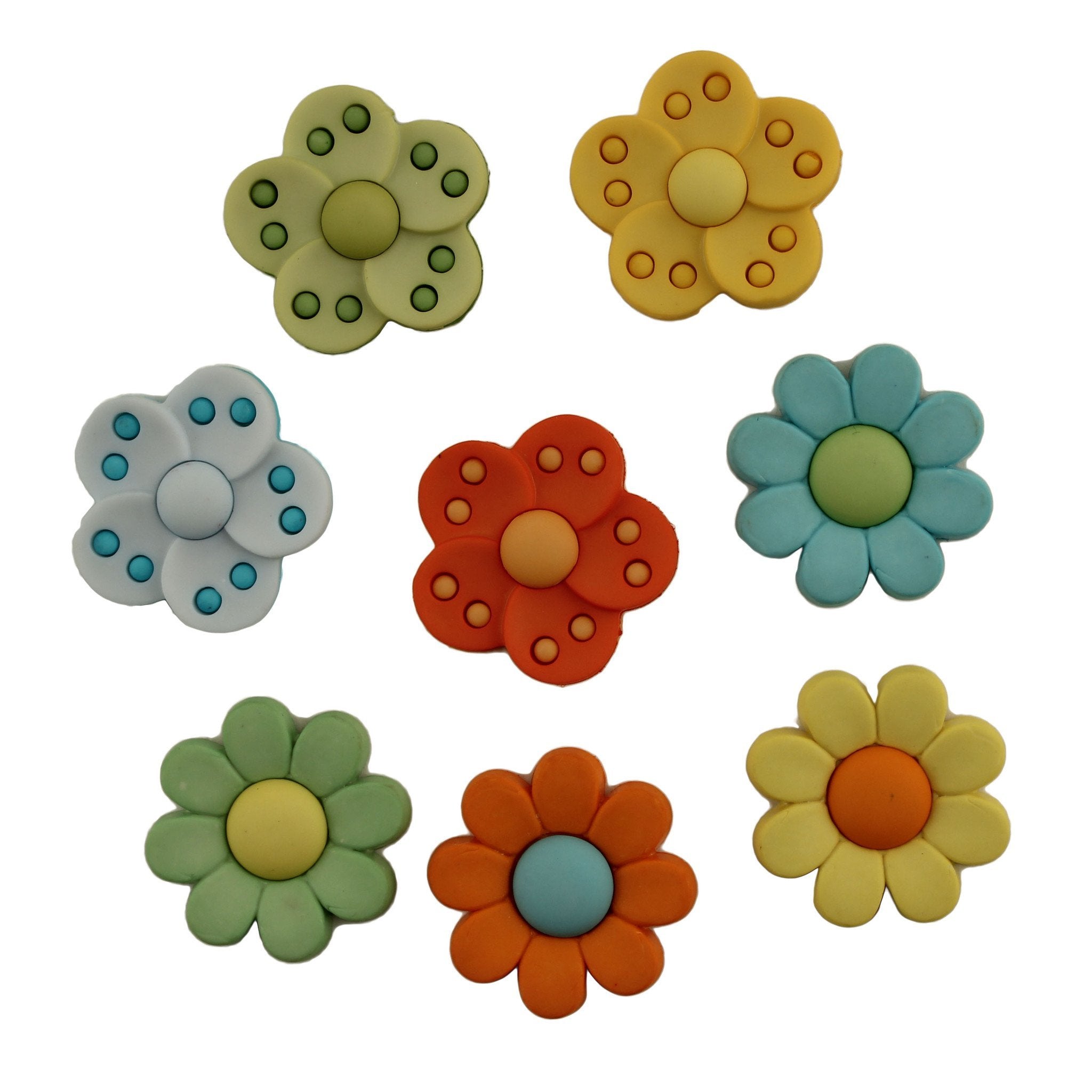 Psychedelic Flowers-4225 - Buttons Galore and More