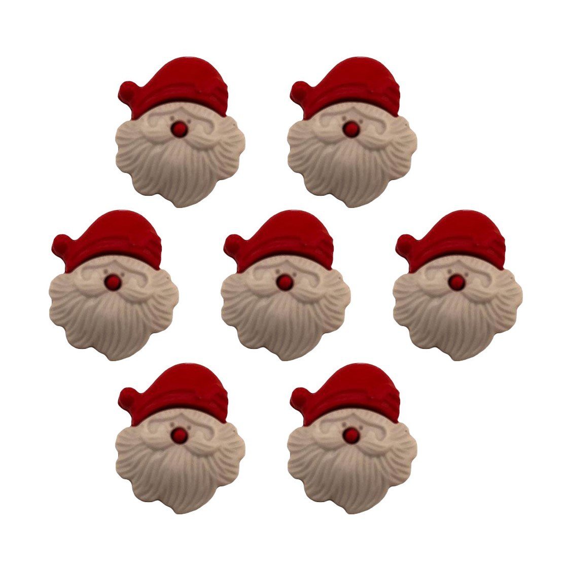 Santa Claus Christmas Buttons for Sewing and Crafts