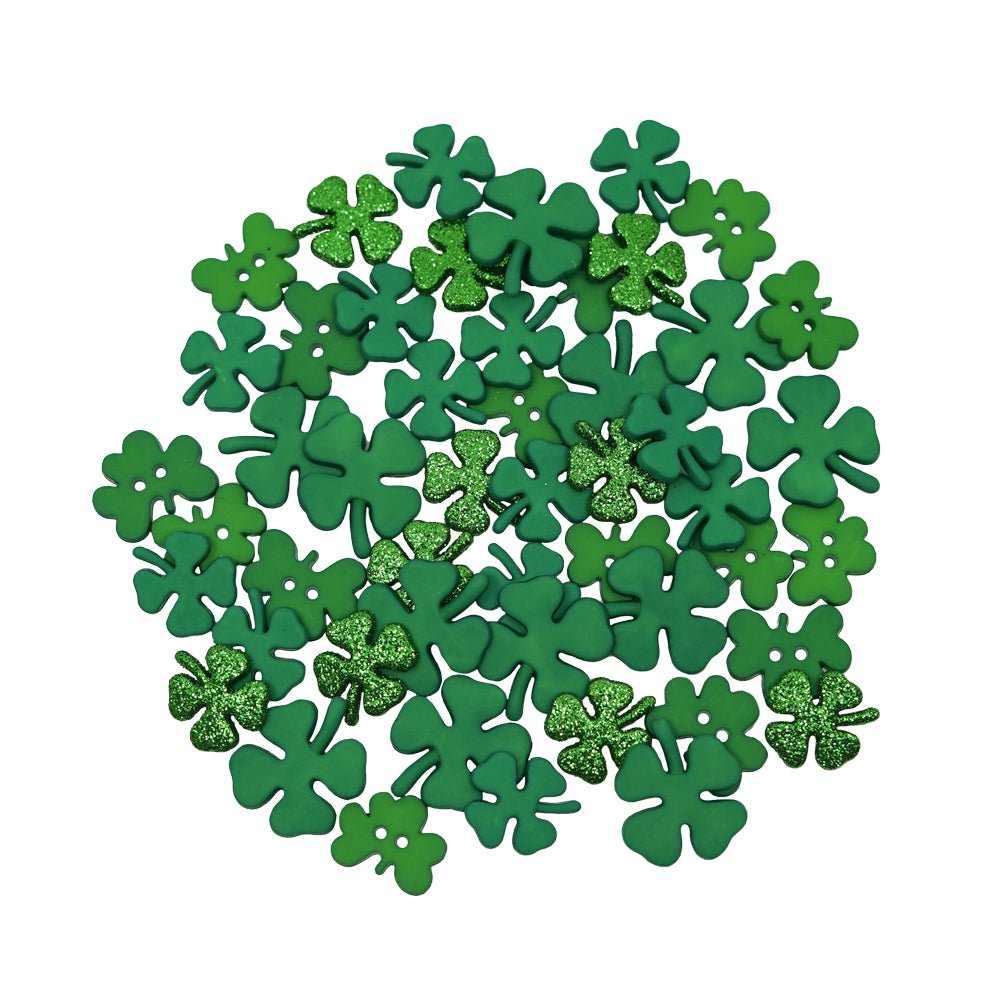 Shamrock Novelty Button Assortment - Buttons Galore and More
