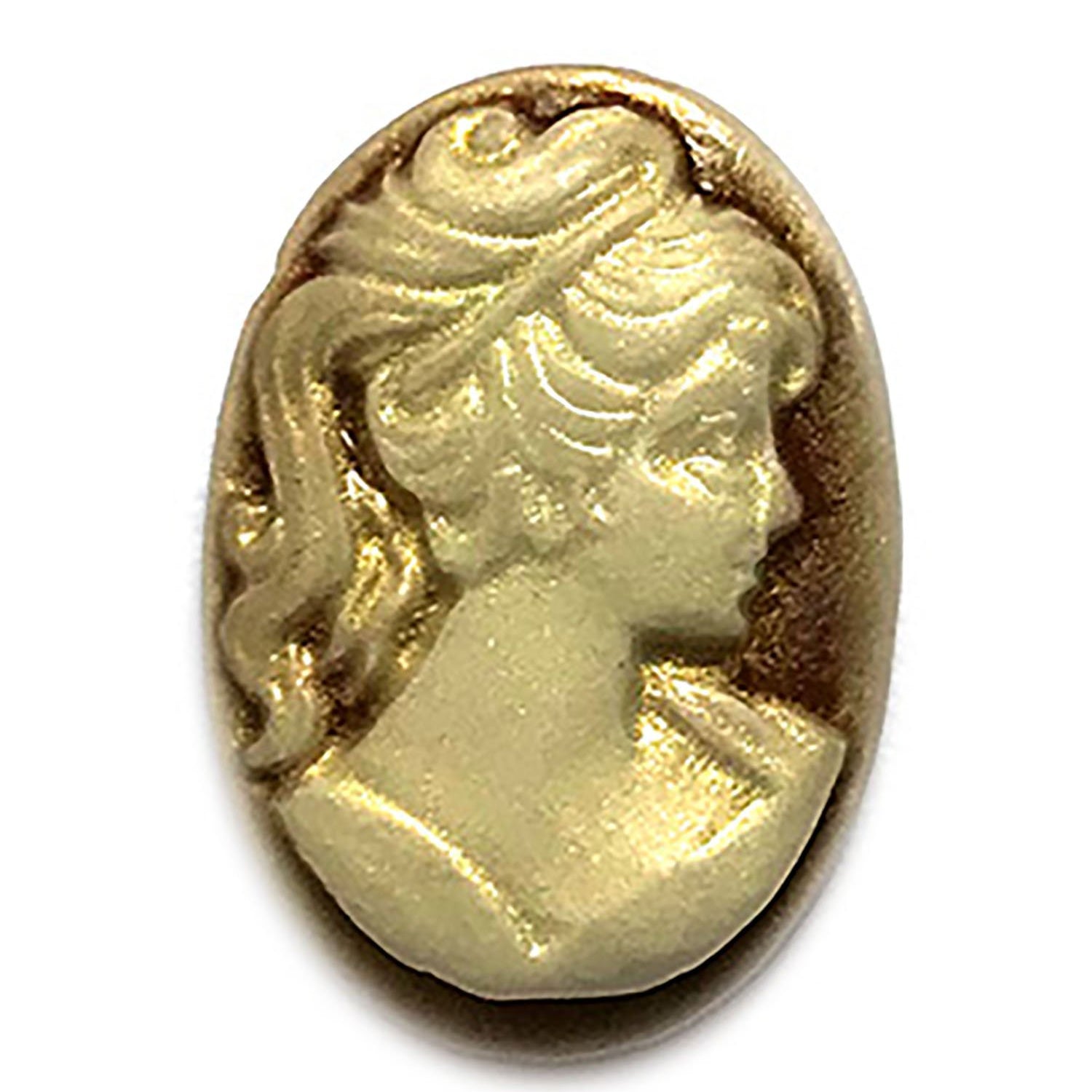 Small Cameo Resin Flat Back - Buttons Galore and More