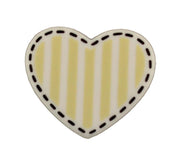 Striped Heart-- B1011 - Buttons Galore and More