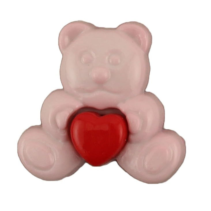 Teddy with Heart - B696 - Buttons Galore and More