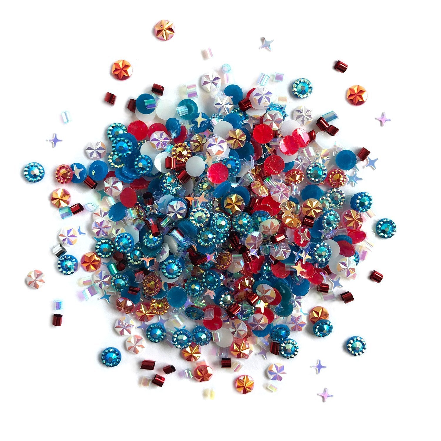 Red & Blue Gems & Jewels for Crafts & Jewelry Making