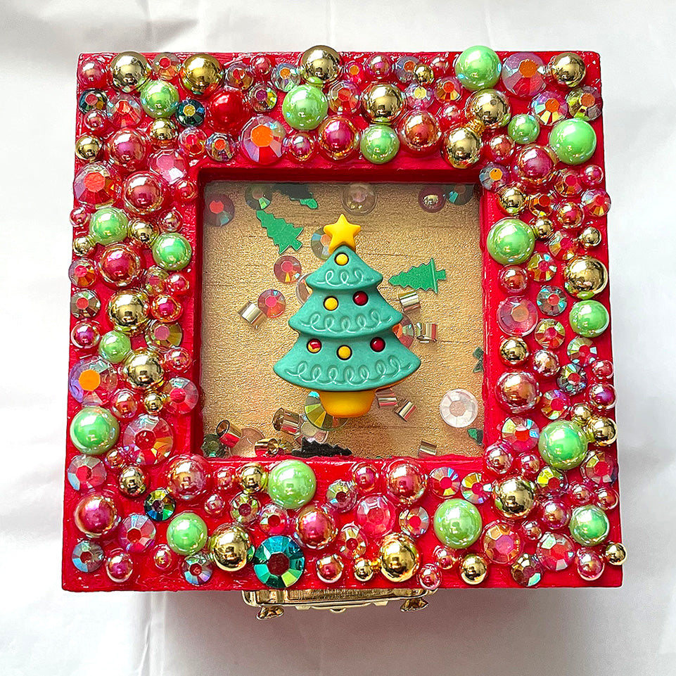 Gift Box Button Embellished Wooden Gift Box – Buttons Galore and More