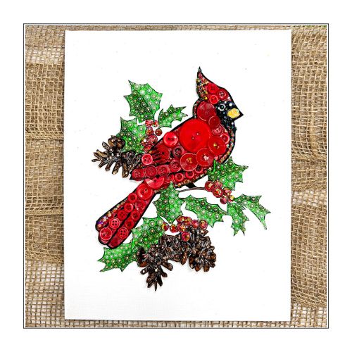 DIY Cardinal Canvas Art