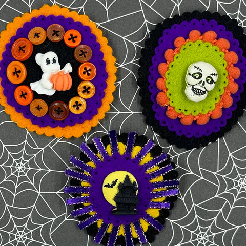 Halloween Felt Brooches