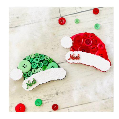 Mini Santa Hats – Buttons Galore and More