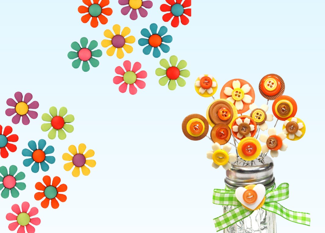 Flowers & Garden | Buttons Galore and More